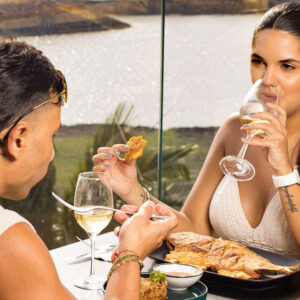 Couple at dinner